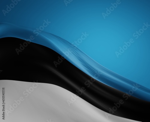 Abstract Estonia Flag 3D Render (3D Artwork)