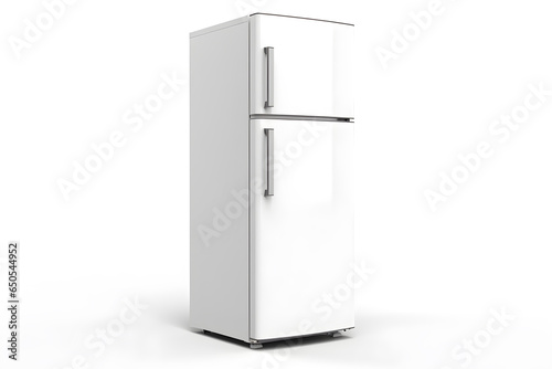 white refrigerator isolated on a white background