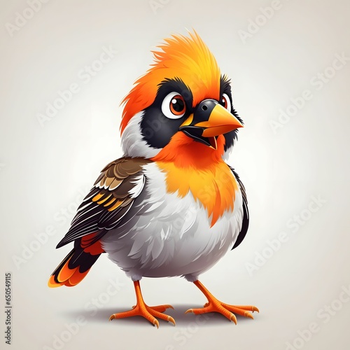 Oriole Bird Illustration AI Generative photo