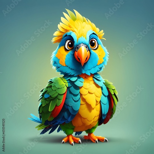 Parrot Illustration AI Generative