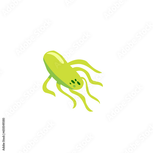 Salmonella bacterium flat icon