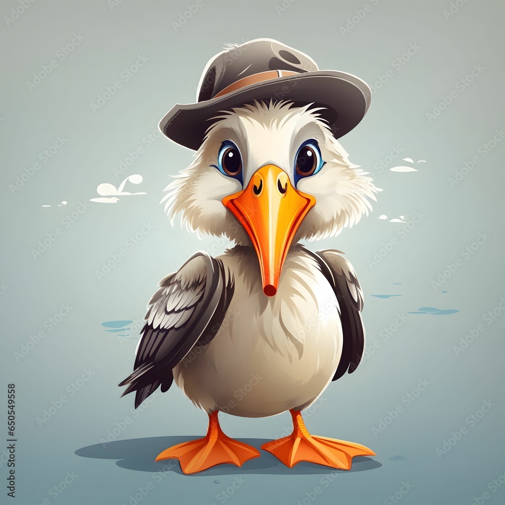 Pelican Illustration AI Generative Pelican Illustration AI Generative
