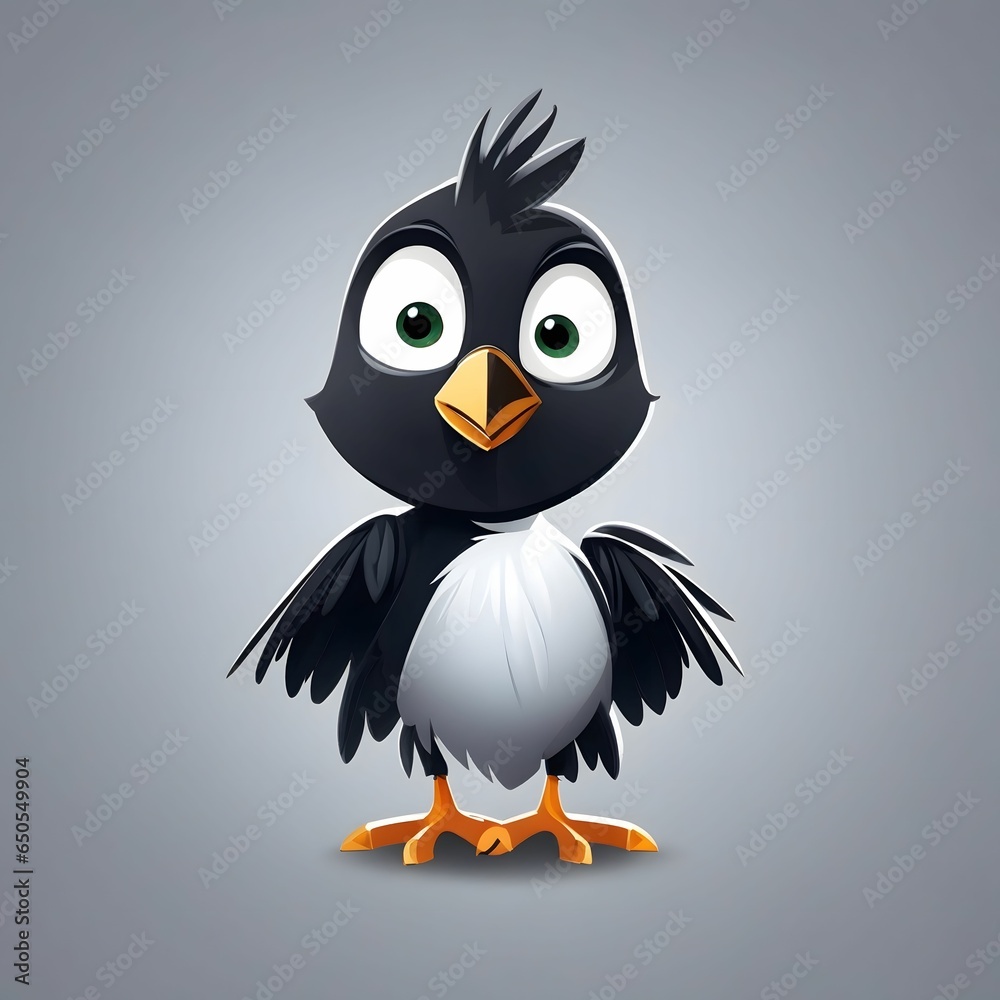 Rook Bird Illustration AI Generative Rook Bird Illustration AI Generative