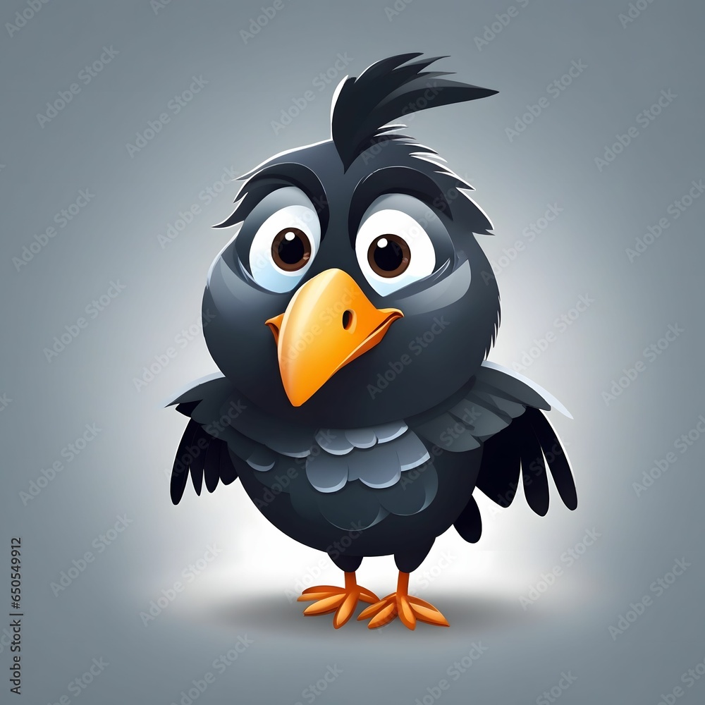 Rook Bird Illustration AI Generative Rook Bird Illustration AI Generative
