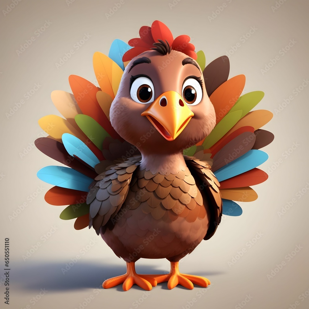 Turkey Illustration AI Generative Turkey Illustration AI Generative