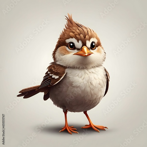 Wren Bird Illustration AI Generative