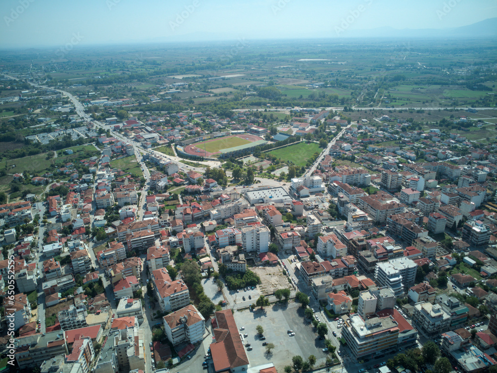 Aerial view of Karditsa