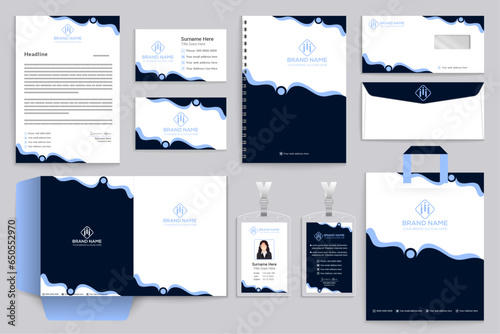Modern stationery template