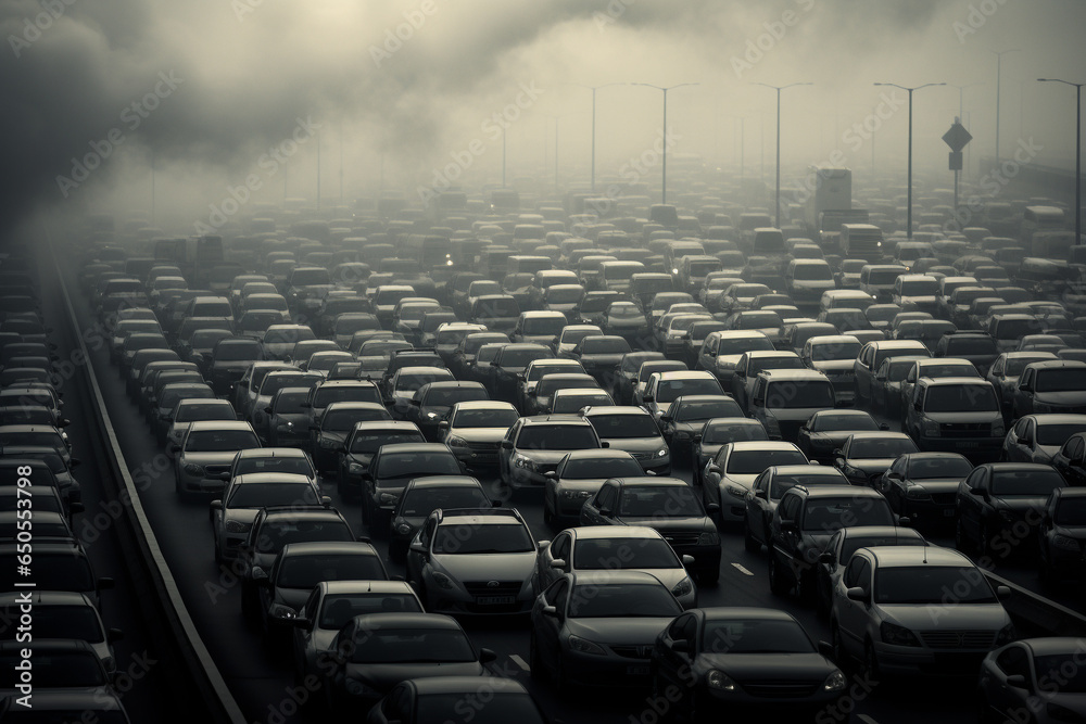 Fototapeta premium traffic pollution concept 