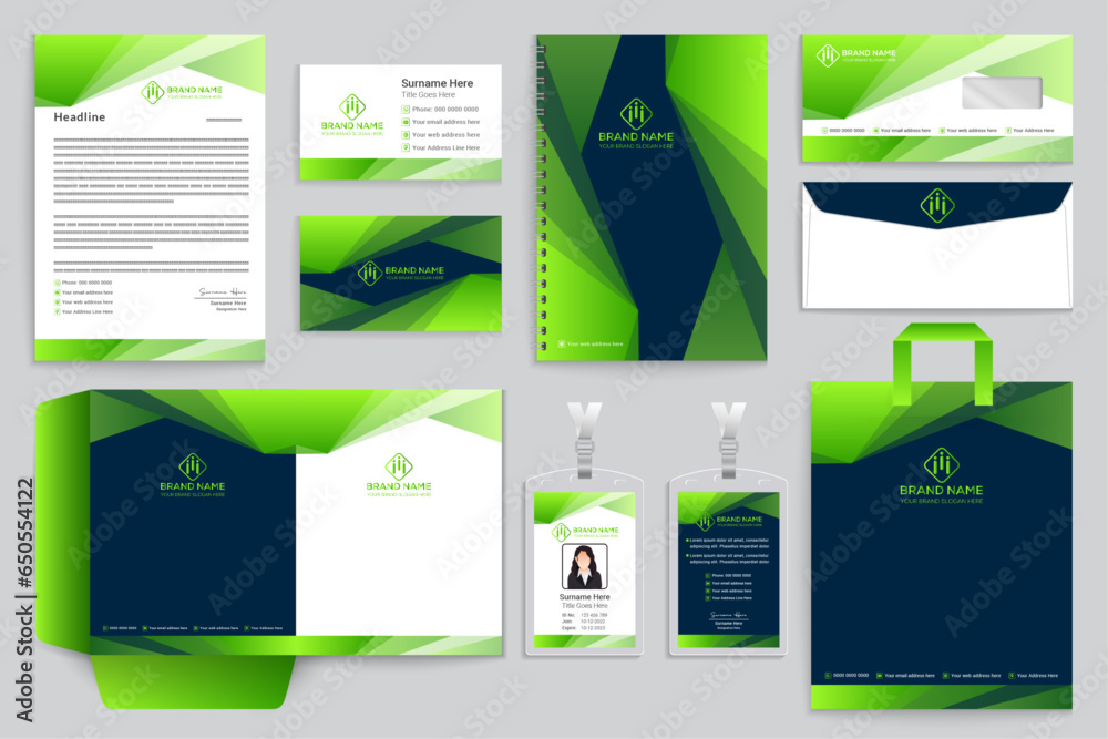 Professional stationery template 
