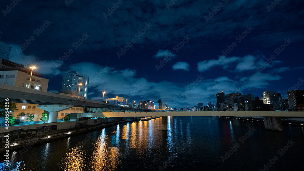 【東京】隅田川と夜景 【東京】隅田川と夜景