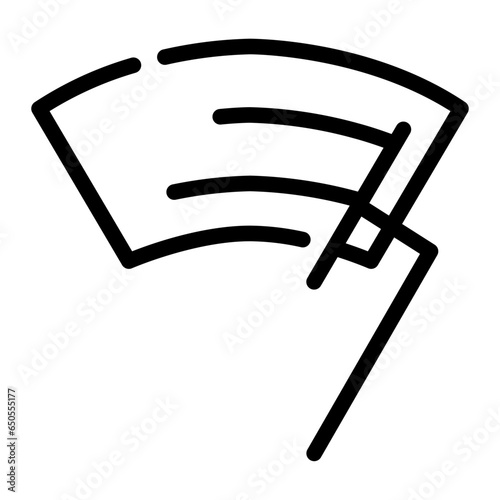 wiper Line Icon