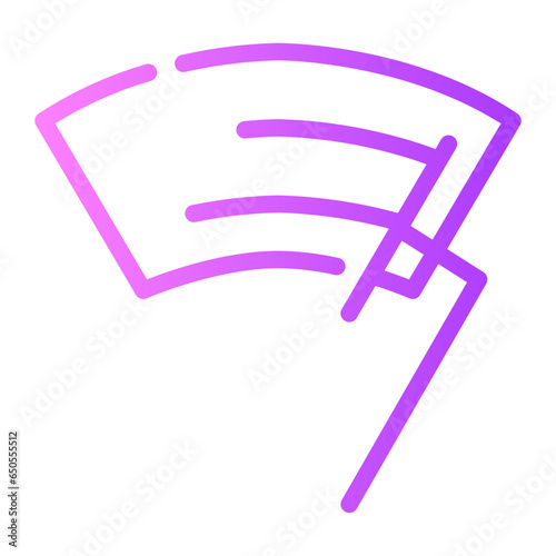 wiper Line Gradient Icon