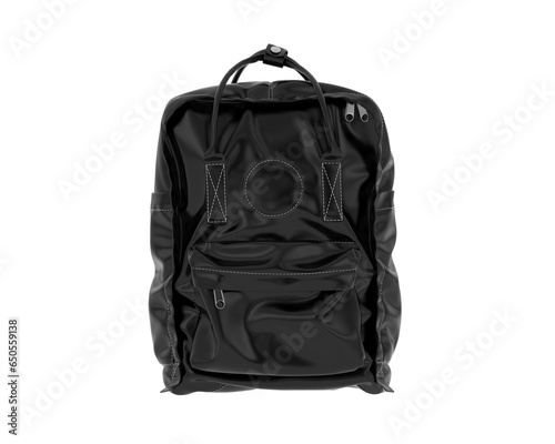 Backpack isolated on transparent background. 3d rendering - illustration