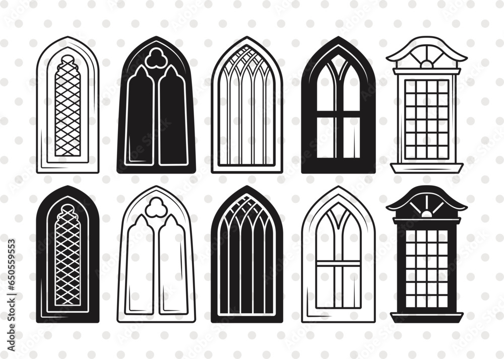 Church Windows Silhouette, Church Windows svg, Gothic Windows Icon Svg, Gothic Windows Svg, Arch Windows Svg, Windows svg, Church Windows Bundle
 