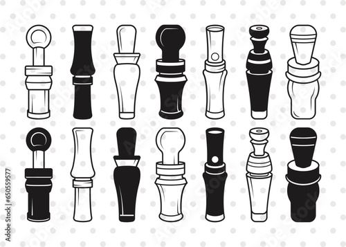 Duck Call Silhouette, Duck Call SVG, Duck Whistle Svg, Mallard Duck Calls Svg, Duck Calls Icon Svg, Commander Duck Calls Svg, Duck Call Bundle
