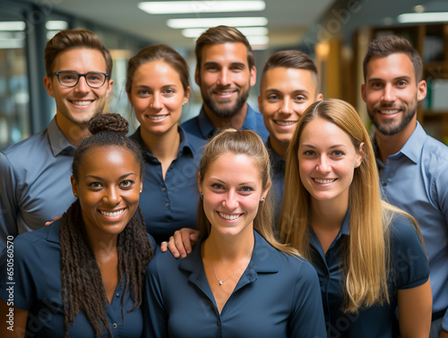 portrait of a group of young business people