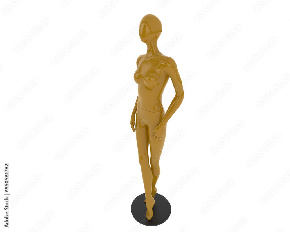 Mannequin isolated on transparent background. 3d rendering - illustration Mannequin isolated on transparent background. 3d rendering - illustration
