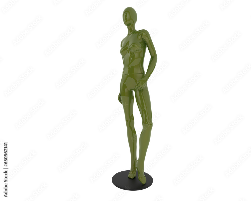 Mannequin isolated on transparent background. 3d rendering - illustration Mannequin isolated on transparent background. 3d rendering - illustration
