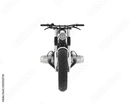 Motorcycle isolated on transparent background. 3d rendering - illustration