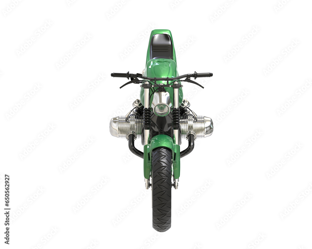 Fototapeta premium Motorcycle isolated on transparent background. 3d rendering - illustration