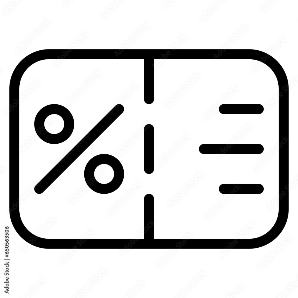 coupon icon with outline style. Suitable for website design, logo, app, UI and ETC. coupon icon with outline style. Suitable for website design, logo, app, UI and ETC.