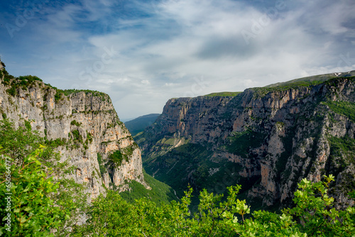 Vikos gorge in Zagorohoria, Greece photo