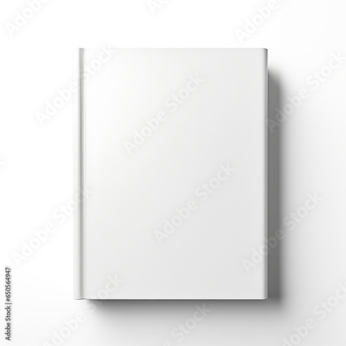 blank white book