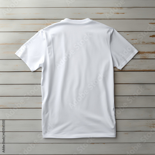 white back tshirt on white background