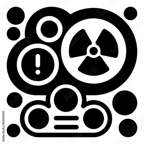 nuclear radiation icon