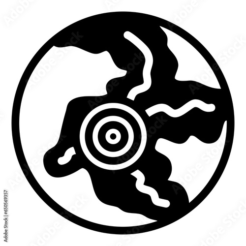 earthquake area icon
