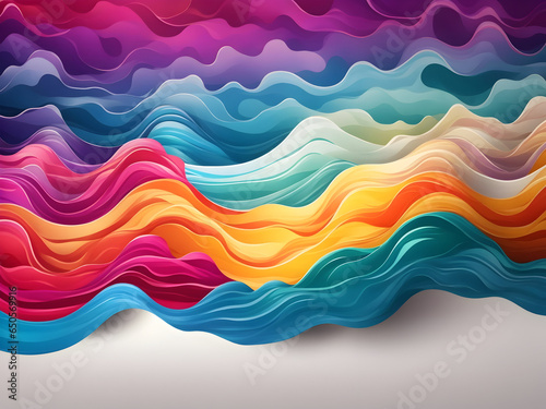 abstract colored background in the form of waves