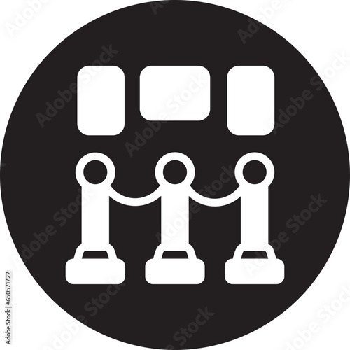 exhibition glyph icon