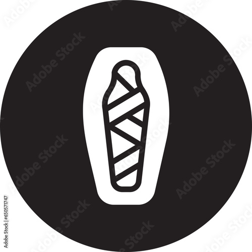 mummy glyph icon