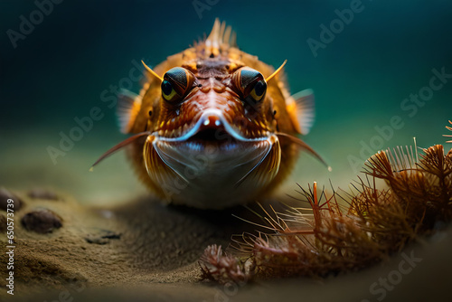 ugly and scary fat fish © Rendi