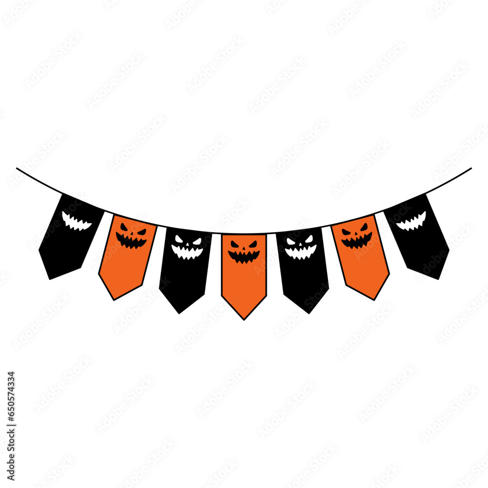 Halloween Bunting Flag Ghost Halloween Bunting Flag Ghost