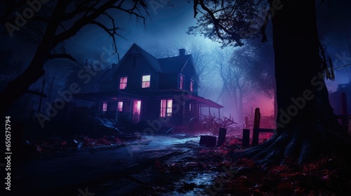 Dark house, Halloween theme wallpaper HD