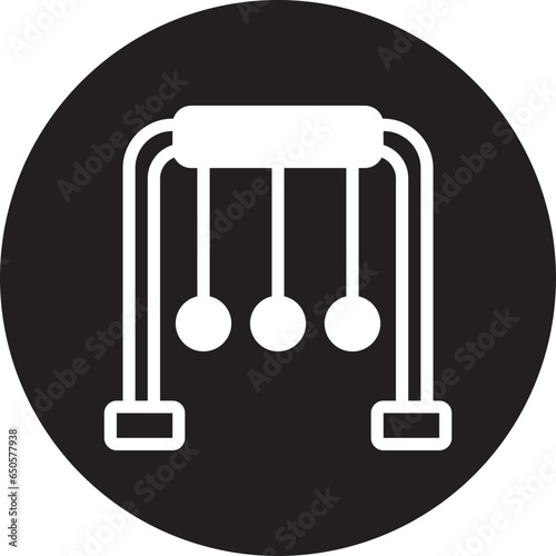 newtons cradle glyph icon