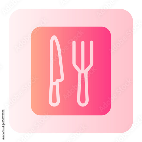 cutlery gradient icon