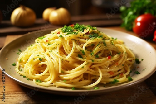 Italian Simplicity: Iconic Aglio e Olio - Garlic and Oil Pasta Perfection