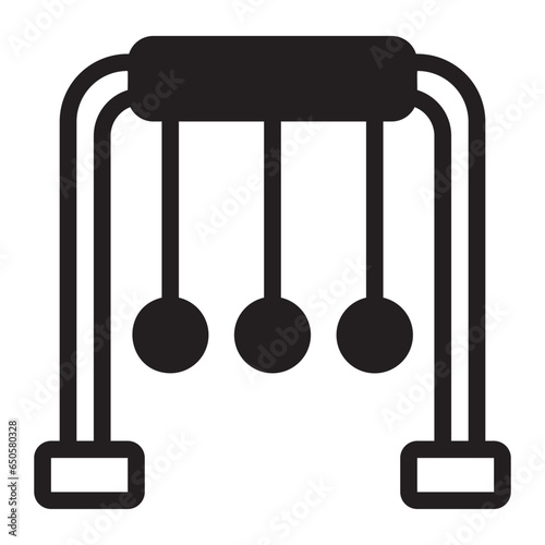 newtons cradle glyph icon