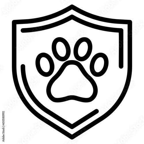 pet insurance outline icon