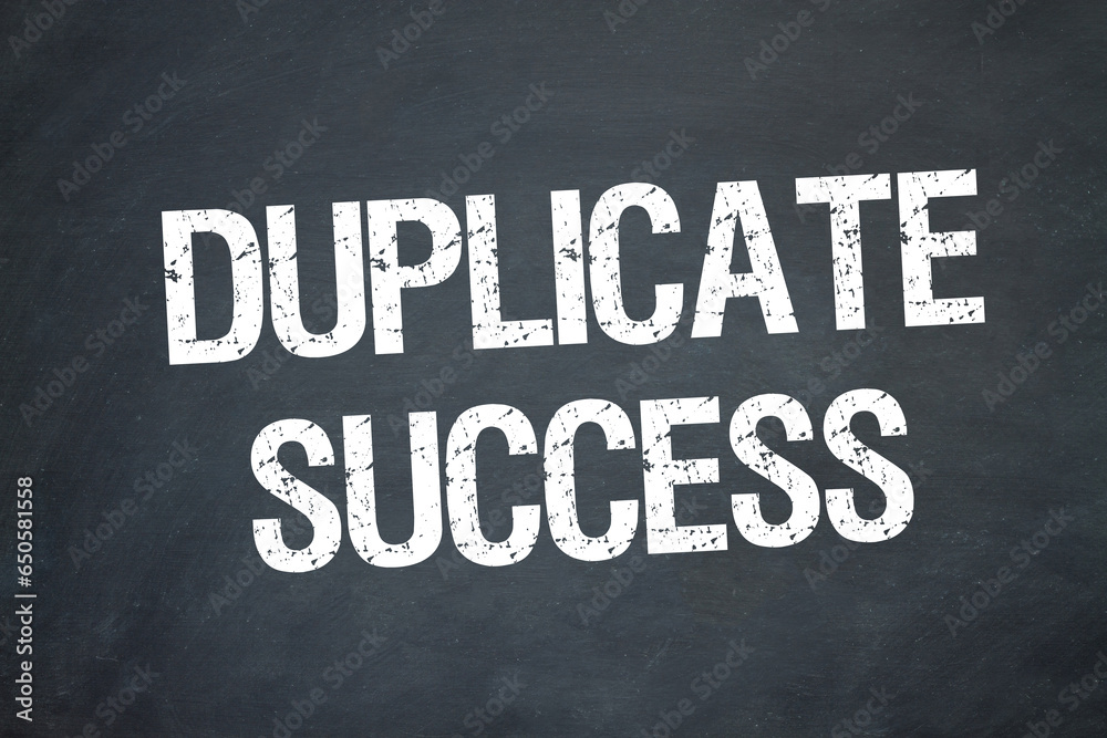 Fototapeta premium Duplicate Success