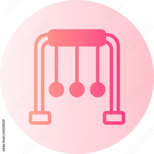 newtons cradle gradient icon