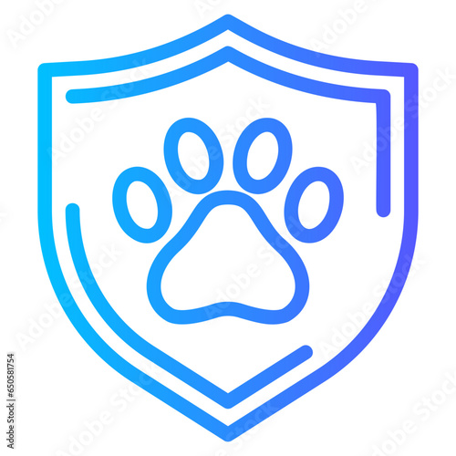 pet insurance gradient icon