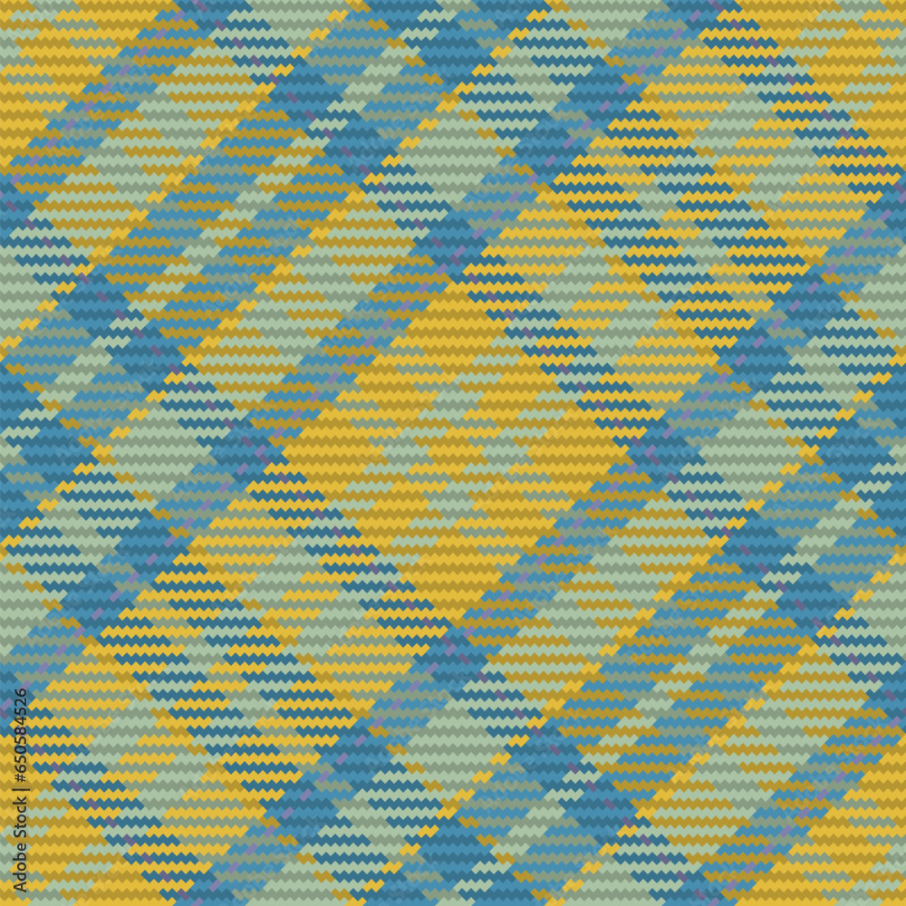 Seamless pattern of scottish tartan plaid. Repeatable background with check fabric texture. Vector backdrop striped textile print.