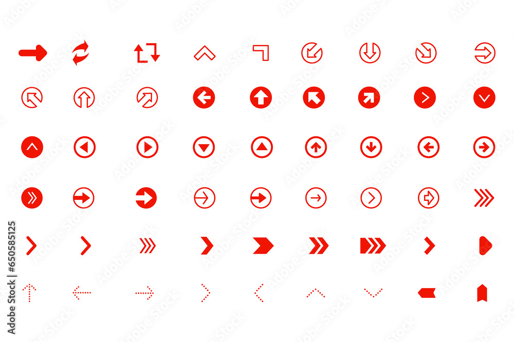 Icon sheet vector arrow. Vector arrow icon set. icon collection. Icon sheet vector arrow. Vector arrow icon set. icon collection.
