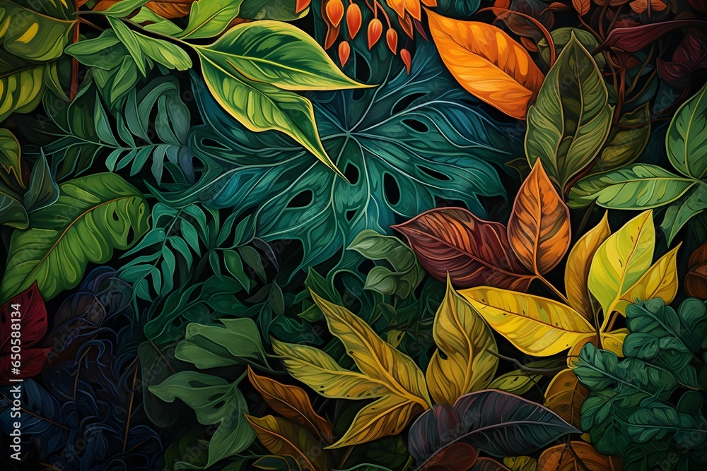 Lush Foliage Textures: Nature's Green Canvas Up Close Lush Foliage Textures: Nature's Green Canvas Up Close