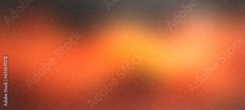 black orange grainy gradient background, black backdrop, noise texture effect,webpage header, wide banner size