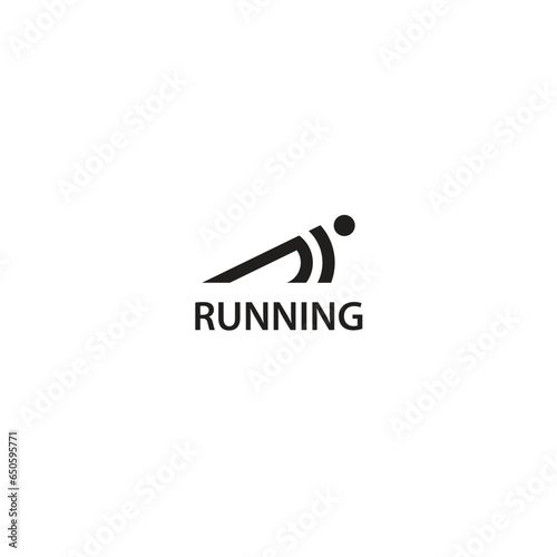 ready to run logo with bold lines